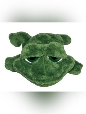 Russ Berrie Dermot Frog 10" Stuffed Plush Big Sad Eyes with TAGS Item 23459